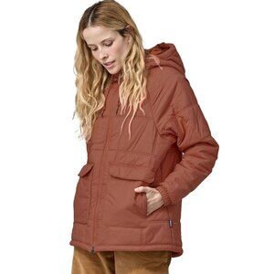NEW Patagonia Women's XL Lost Canyon Hoody Puffer Coat Burl Red Packable Relaxed